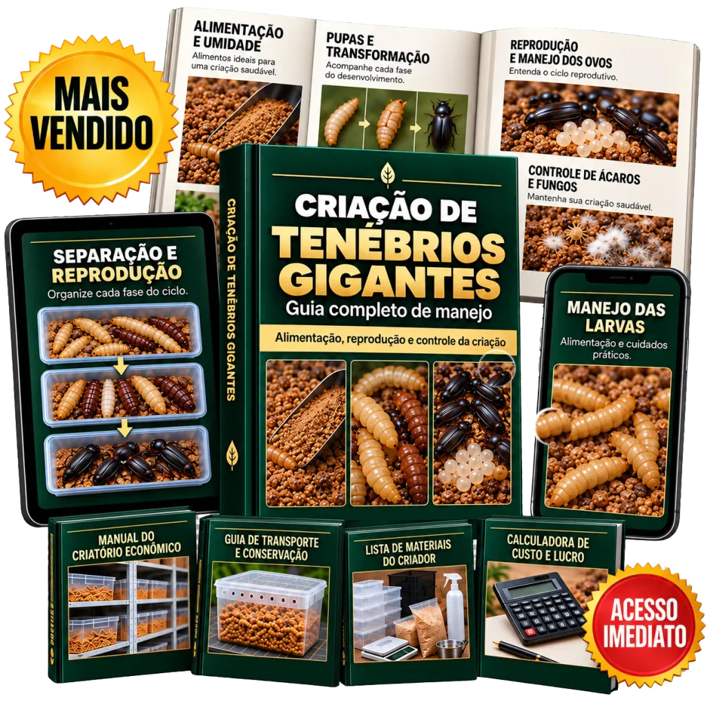 Criação de Tenébrios Gigantes - plano completo